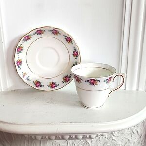 Colclough Vintage Teacup and Saucer | Tea Time Cup | Bone China England